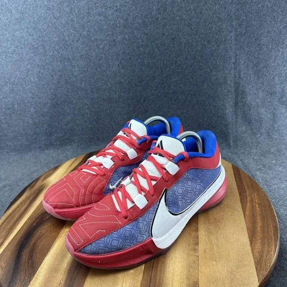 Nike Giannis Freak 5 Shoes Mens Size 8 By You Red Blue White HF0004-900 NikeID Nike Giannis Freak 5 Shoes Mens Size 8 By You Red Blue White  main image 2